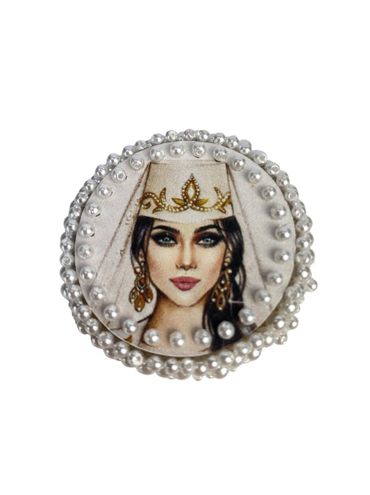 Armenian Beauty with White Crystals